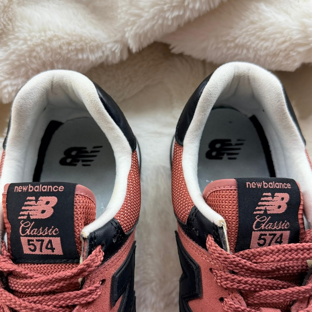 New Balance 574 Classic Sneakers - Rust/Black No Box - Picture 6 of 6